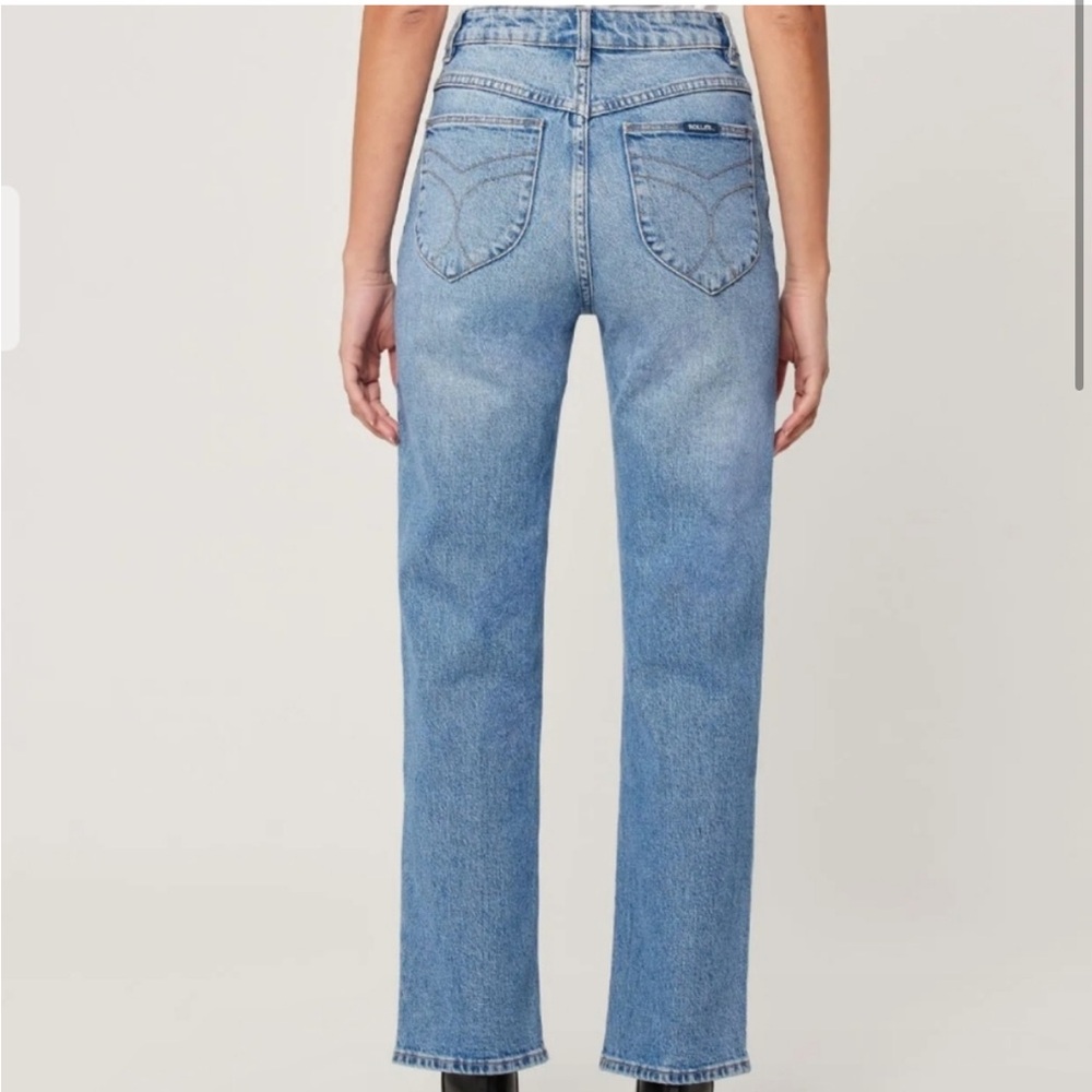 ROLLA'S Blue Straight Leg Jeans High-Waisted